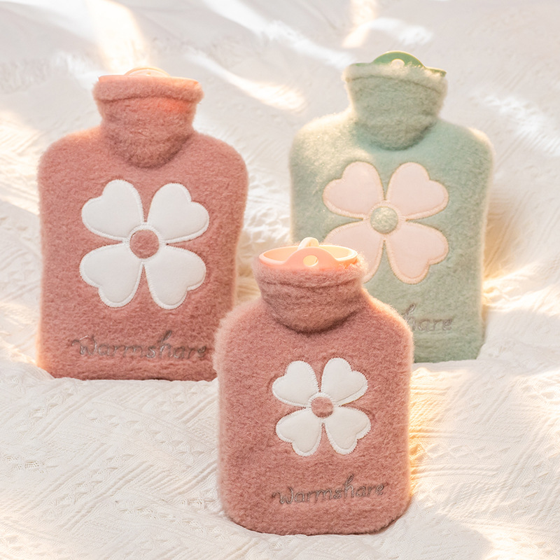 Picture of New Cartoon Plush Hot Water Bottle Explosion-Proof Water-Filled Bag Student Hand Warmer Bag Portable Cute Mini Hand Warmer Wholesale