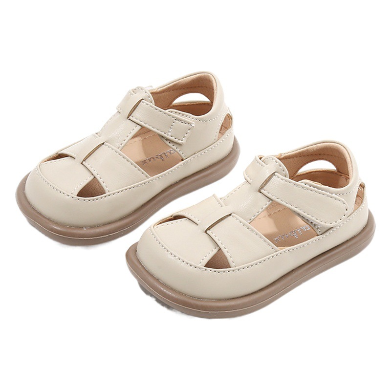 Wheat cloth bear baby shoes boys and girls shoes baby toddler shoes Spring and Autumn new small leather shoes Children's single shoes Korean style