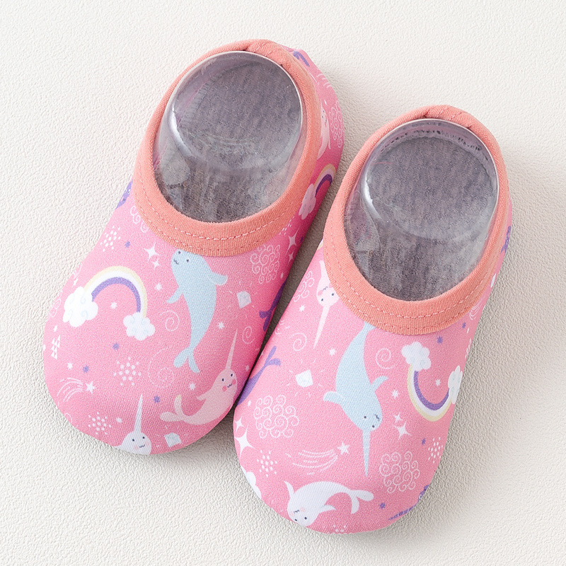 Picture of Spring and Summer Non-Slip Toddler Shoes Baby Floor Shoes Baby Shoes Mesh Type a Three-Year-Old Kidsren's Socks Nylon Boat Socks