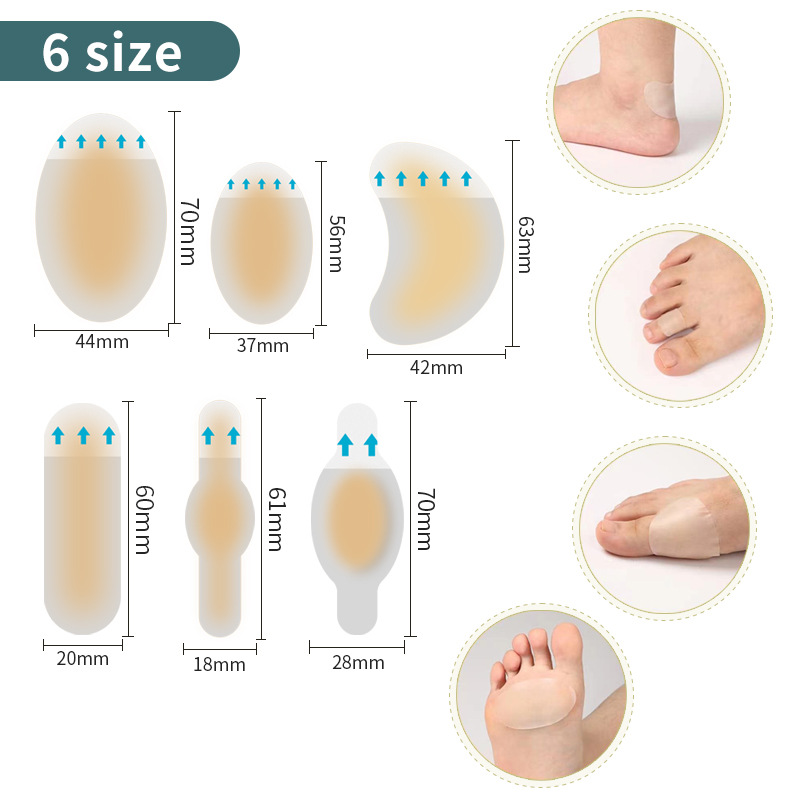 Picture of Anti-Wear Foot Artifact Heel Stickers for High Heels, Leather Shoes, Toe and Heel Stickers, Invisible Tape, Ankle Foot Grinding Stickers, Blister Stickers