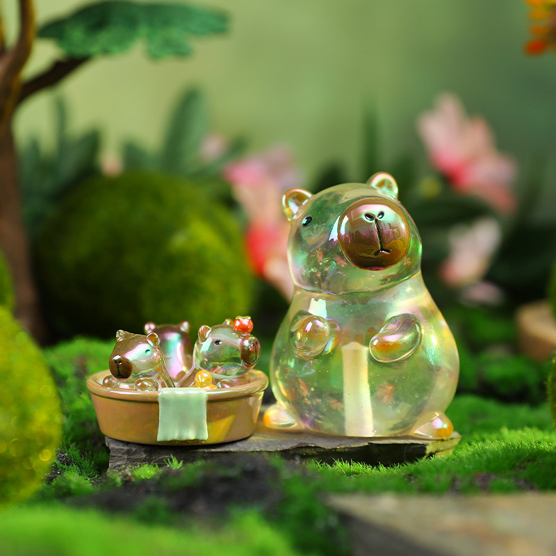 Picture of Cute little bean khaki balakatong doll trendy surprise blind box resin hand-made online hot selling gift