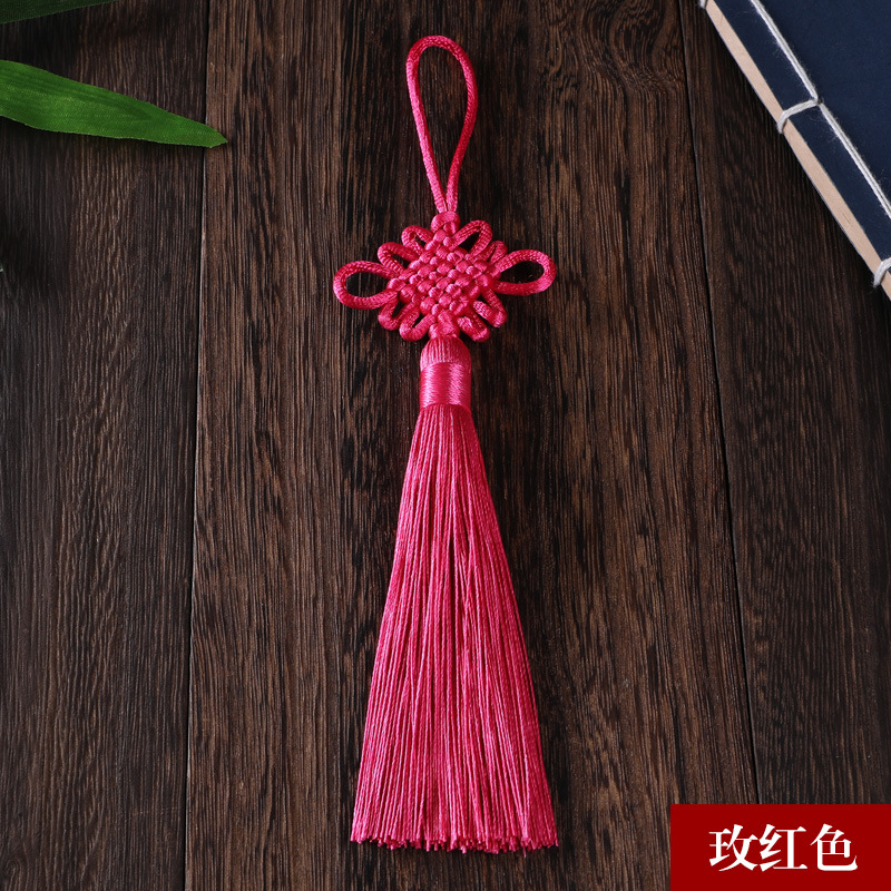 Picture of Chinese knot trumpet pendant exquisite tassel ear 6 plate Fang Sheng knot antique Han clothing decoration gift Accessories Wholesale