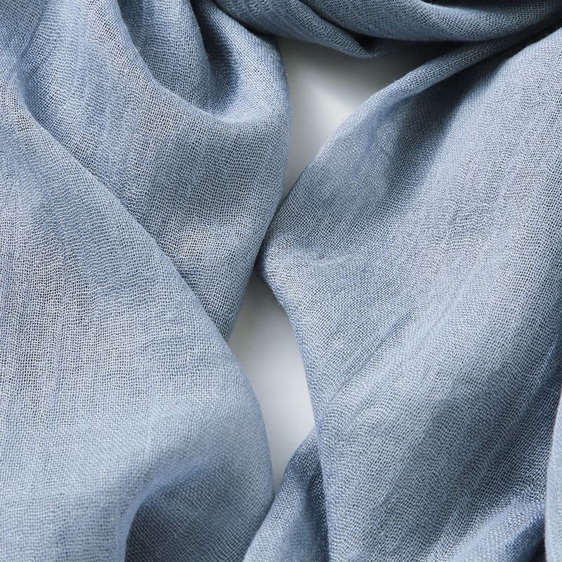 Picture of Solid Color Cotton and Linen Scarf Women's Artistic Sunscreen Scarf Scarf Beach Long Scarf Wholesale Japanese Scarf Advanced Sense
