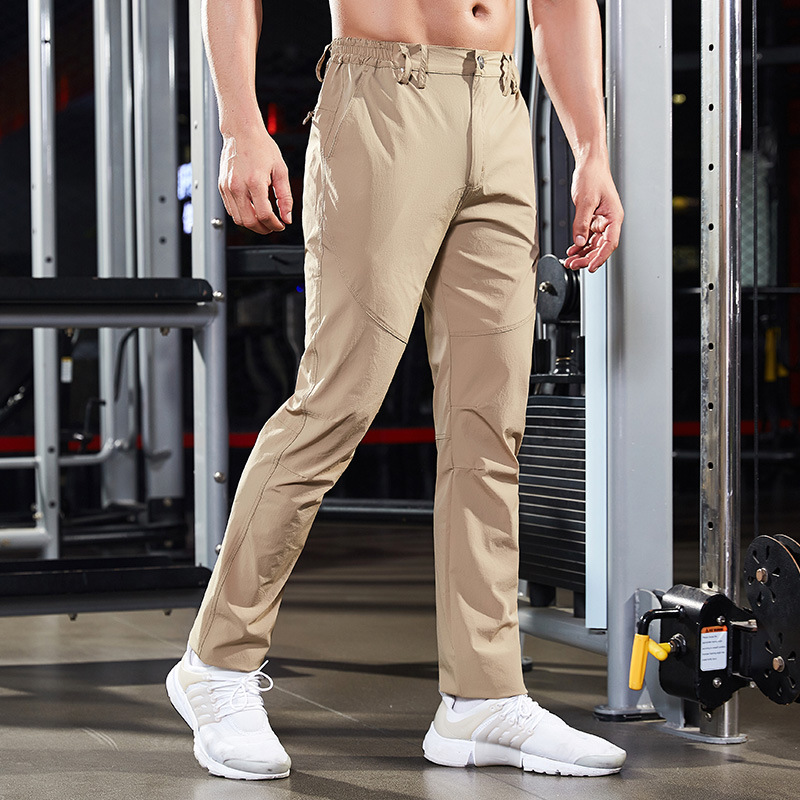 Quick-drying Pants Men's Summer Thin Stretch Climbing Pants Men's Outdoor Sports 25-40-50 Years Old Loose Charge Pants Spring and Autumn