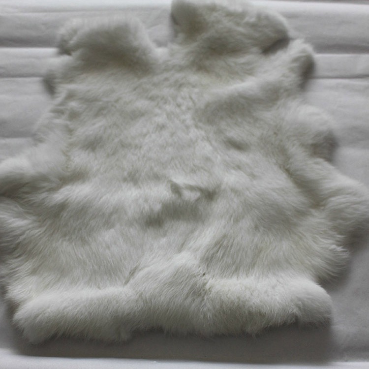 Manufacturer Processing Rabbit Fur Rabbit Fur Crafts Clothing Performance Props Accessories Knee Pads Cooked Rabbit Skin Whole Sheet