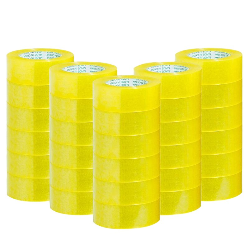 Transparent tape express sealing packing tape large roll yellow tape 4.5cm widened large Roll Tape 6cm