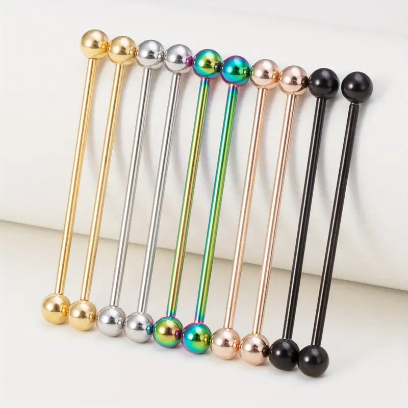 Picture of Cross-border e-commerce factory sourcing Amazon's best-selling multi-color long rod ear bone nail ear puncture jewelry