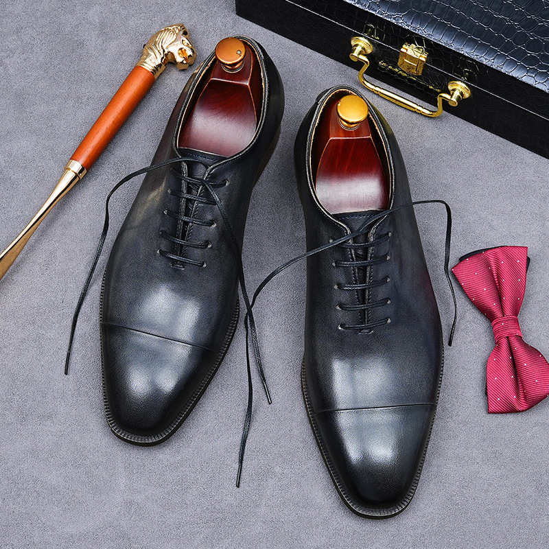 Picture of [Big Promotion] Three-Joint Leather Shoes for Men, Business Formal Wear, British Trendyy Men's Shoes, Genuine Leather Oxford Light Leather Shoes