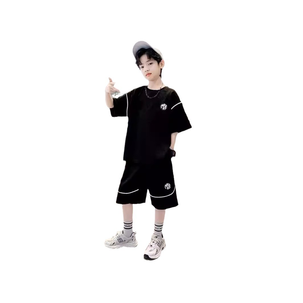 Picture of Children's Wear Boys Summer 2024 New Korean Style Western Style Casual Loose Cool Fashionable Handsome suit Two-piece Set