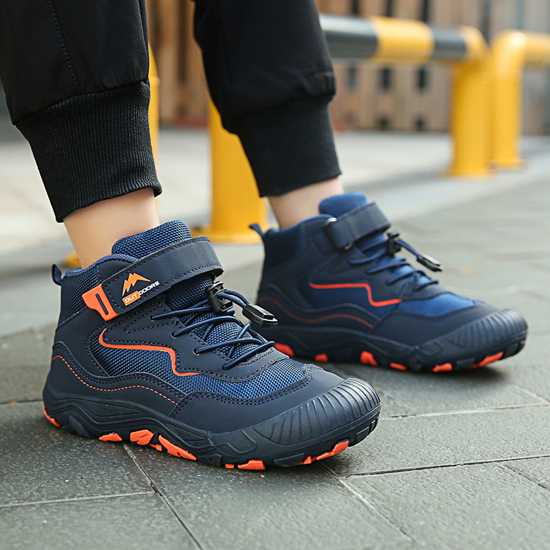 Picture of Cross-border Autumn and Spring New Casual Fashion Trend All-match Mid-help Outdoor Children's Mesh Shoes Casual Shoes Non-slip Children's Shoes