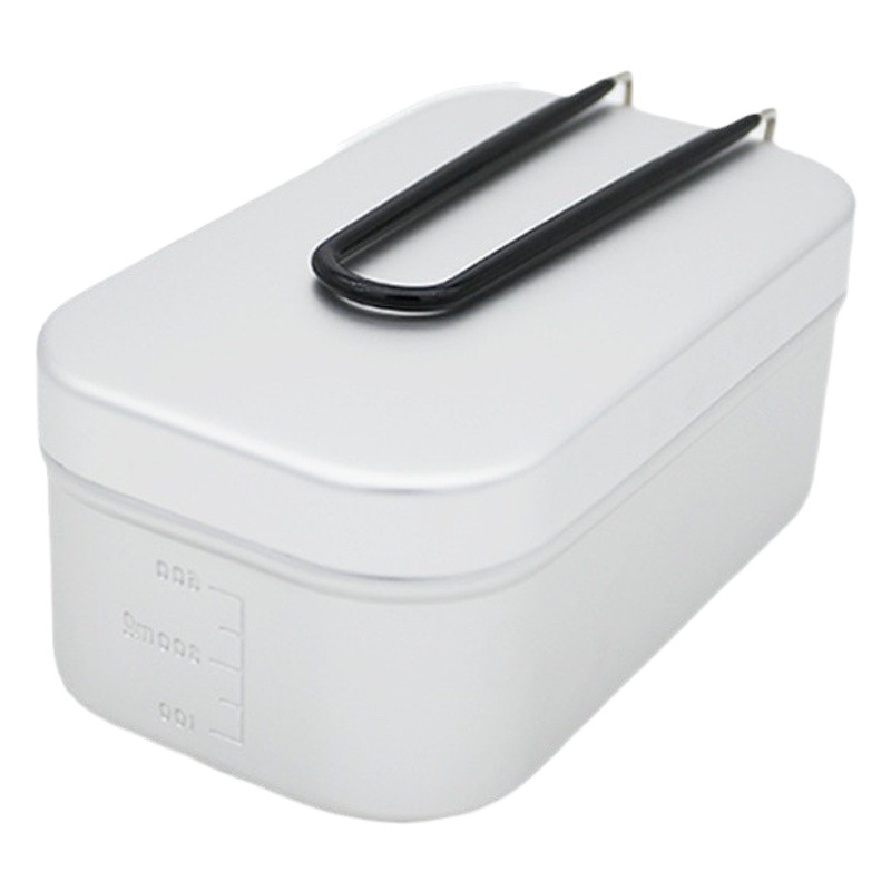 Outdoor Cooking Artifact Aluminum Alloy Lunch Box Camping Picnic Square Lunch Box Travel Portable Japanese Lunch Box