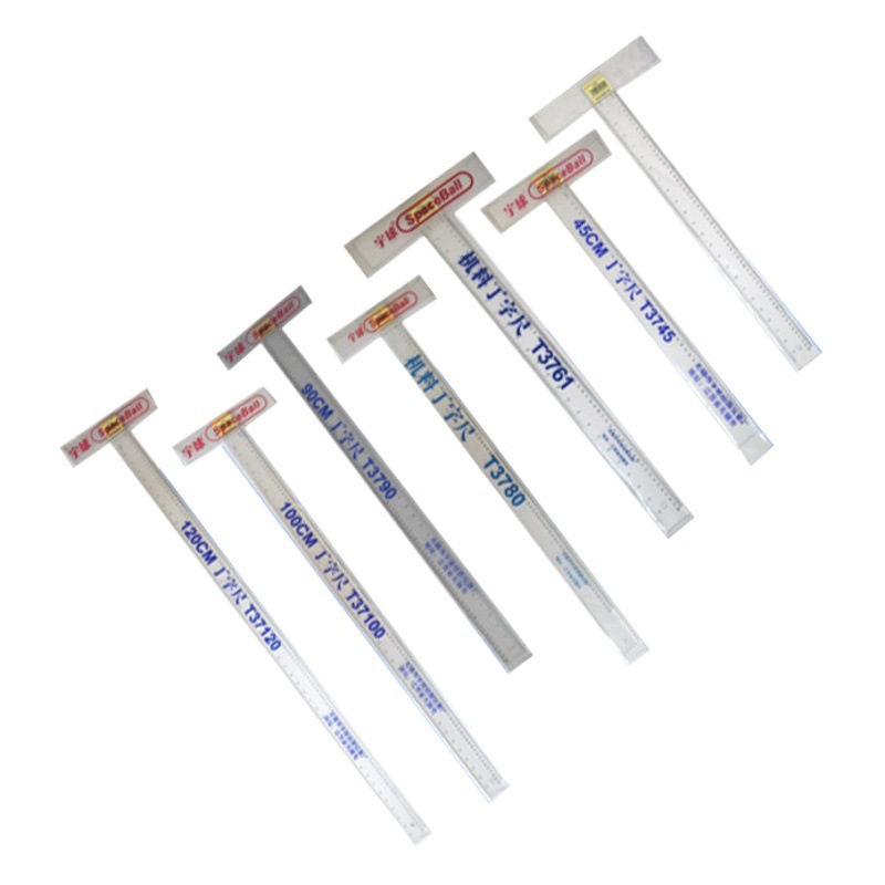 T-ruler T-ruler various types of student work teaching drawing instruments auxiliary drawing ruler Yu ball manufacturers wholesale