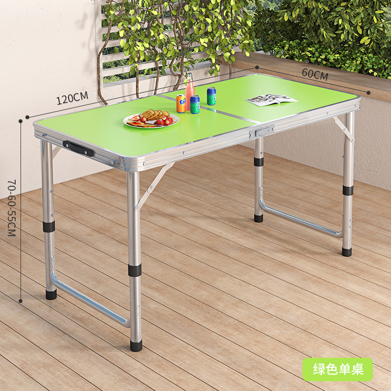 Picture of Outdoor Table Portable Aluminum Alloy Foldable Dining Table Folding Table and Chair Picnic Small Table Stall Table Round Square Tube Table