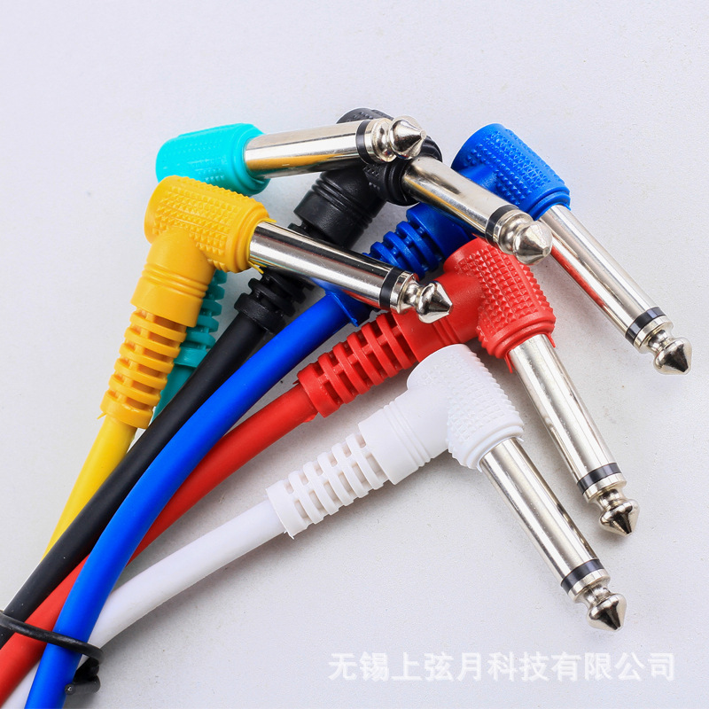 Picture of Effect device connection line guitar electric bass musical instrument 6.35 audio line electric speaker 6 color line