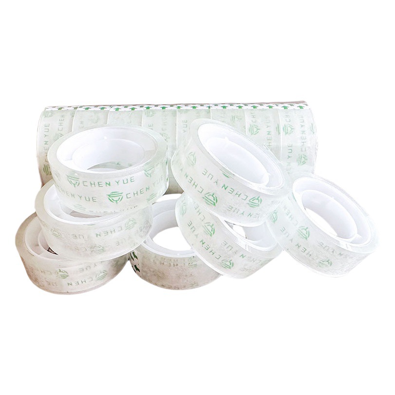 Chen Yue 1.5cm wide and 10 meters long, 4.3cm diameter super transparent stationery tape students small tape learning stationery