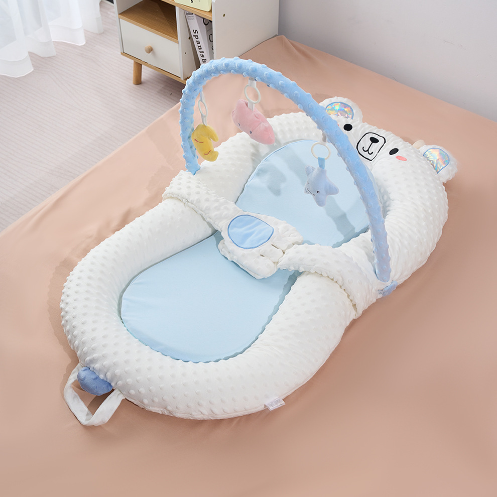 Picture of Infant bed bed multifunctional movable newborn soothing sleeping mat baby sleeping nest foldable anti-pressure ridge protection