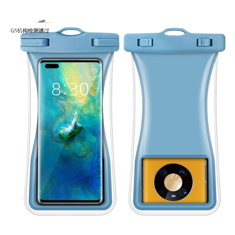 Cross-Border New Small Waist Floating Airbag Waterproof Special Mobile Phone Bag Protective Cover Tpu Mobile Phone Waterproof Bag Touch Screen