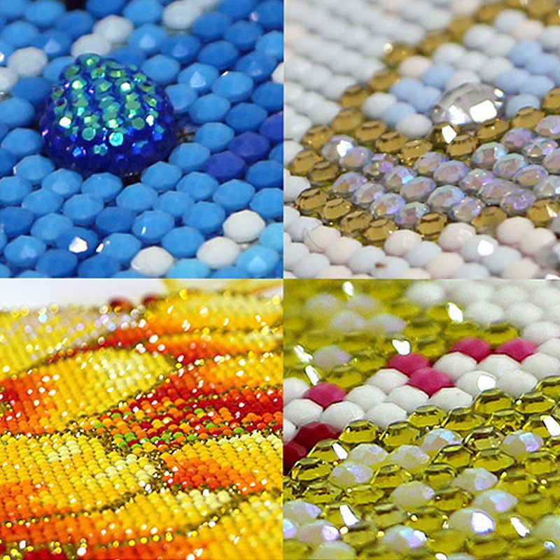 Picture of 5d full diamond diy animal landscape diamond painting foreign trade cross-border diamond embroidered full diamond rubik's cube round diamond craft decorative painting
