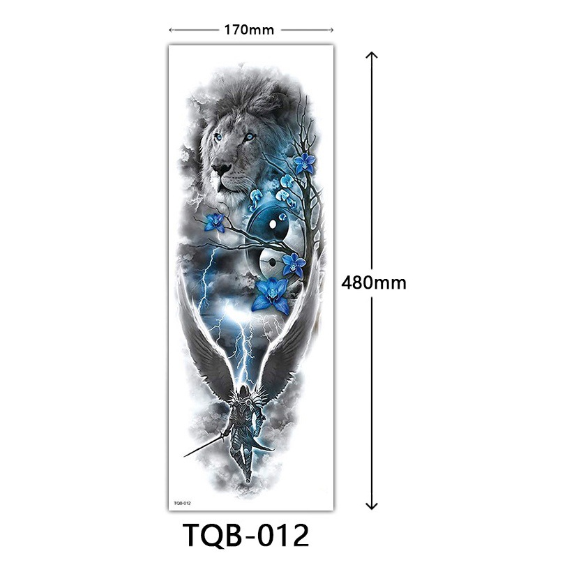 Amazon for Full Arm tattoo Sticker Full Arm Big Picture tattoo Sticker Flower Arm tattoo Sticker