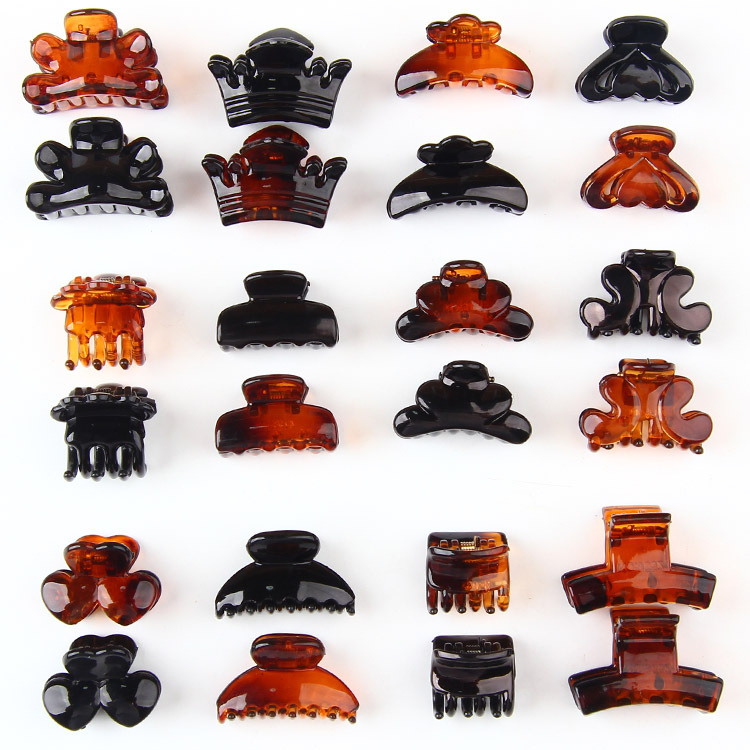 Amazon Small Grab Clip 1.5cm Bangs Broken Hair Clip Simple Plastic Top Clip Women's Small Hair Clip