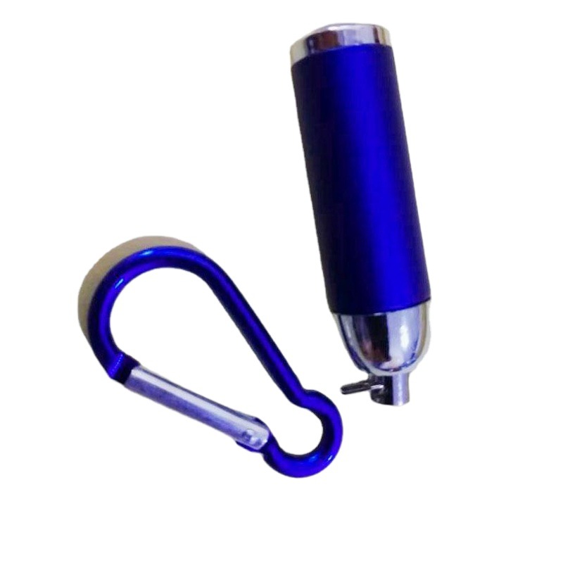 Aluminum Alloy LED Mini Keychain Light Telescopic Zoom Flashlight Printable LOGO Electronic Lamp Outdoor Small Flashlight