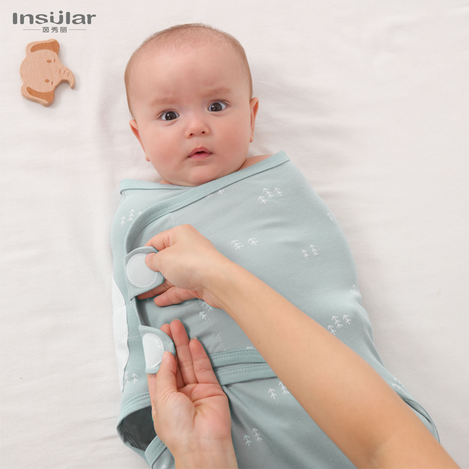 Picture of Yinmei cotton baby swaddling towel newborn anti-shock baby sleeping bag printing Four Seasons baby quilt cross-border