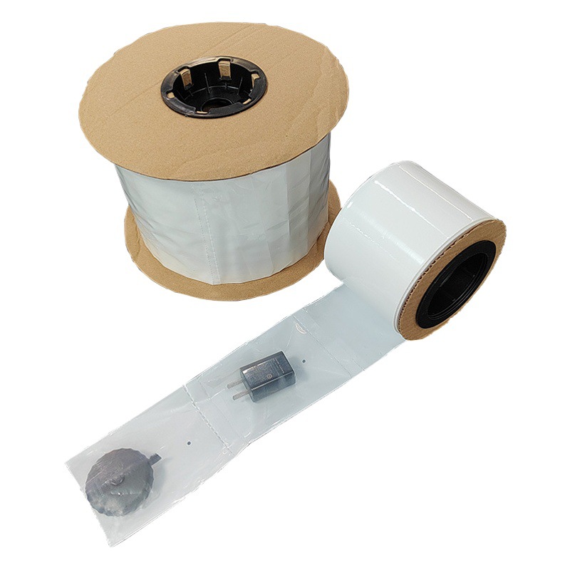 autobag transparent roll bag unilateral pre-opening point break LDPE automatic baler milky white roll packaging bag