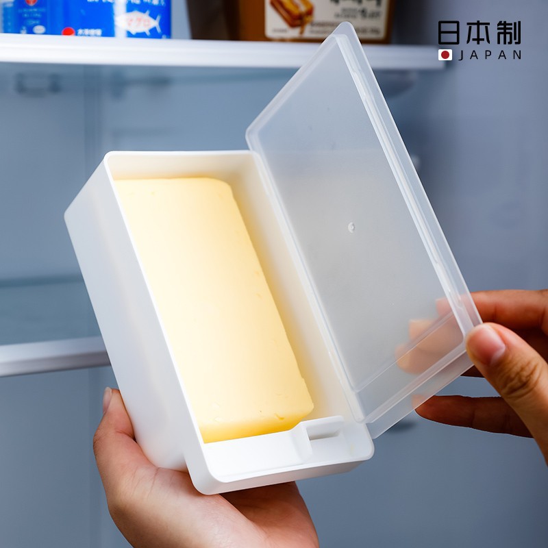 Japanese Butter Cutting Storage Box Refrigerator Storage Box with Lid Cheese Cheese Crisper Cheese Butter Cutter