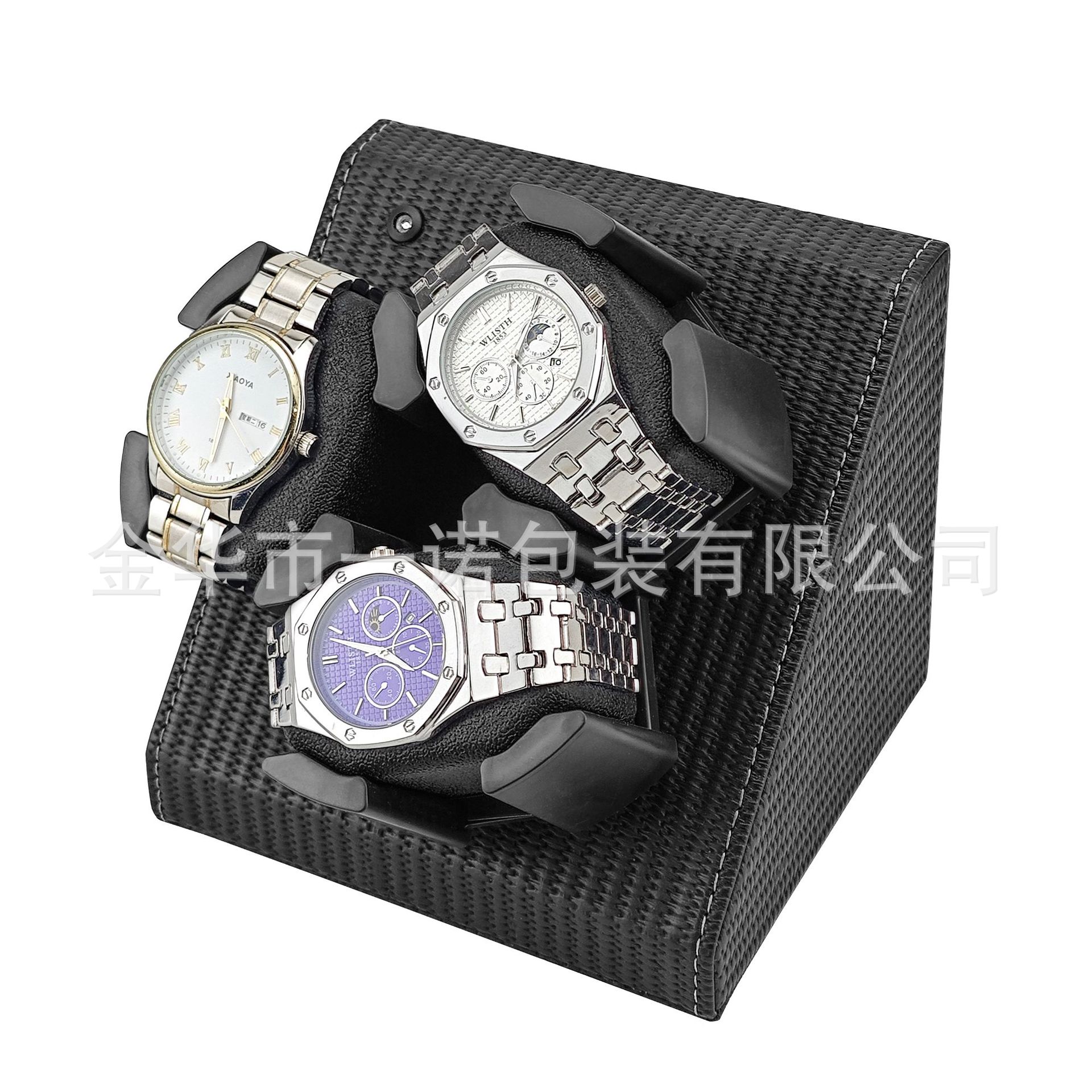 In-Stock Fully Intelligent High-End Leather 3-Slot Automatic Mechanical Watch Winder Active Silent Electric Watch Box