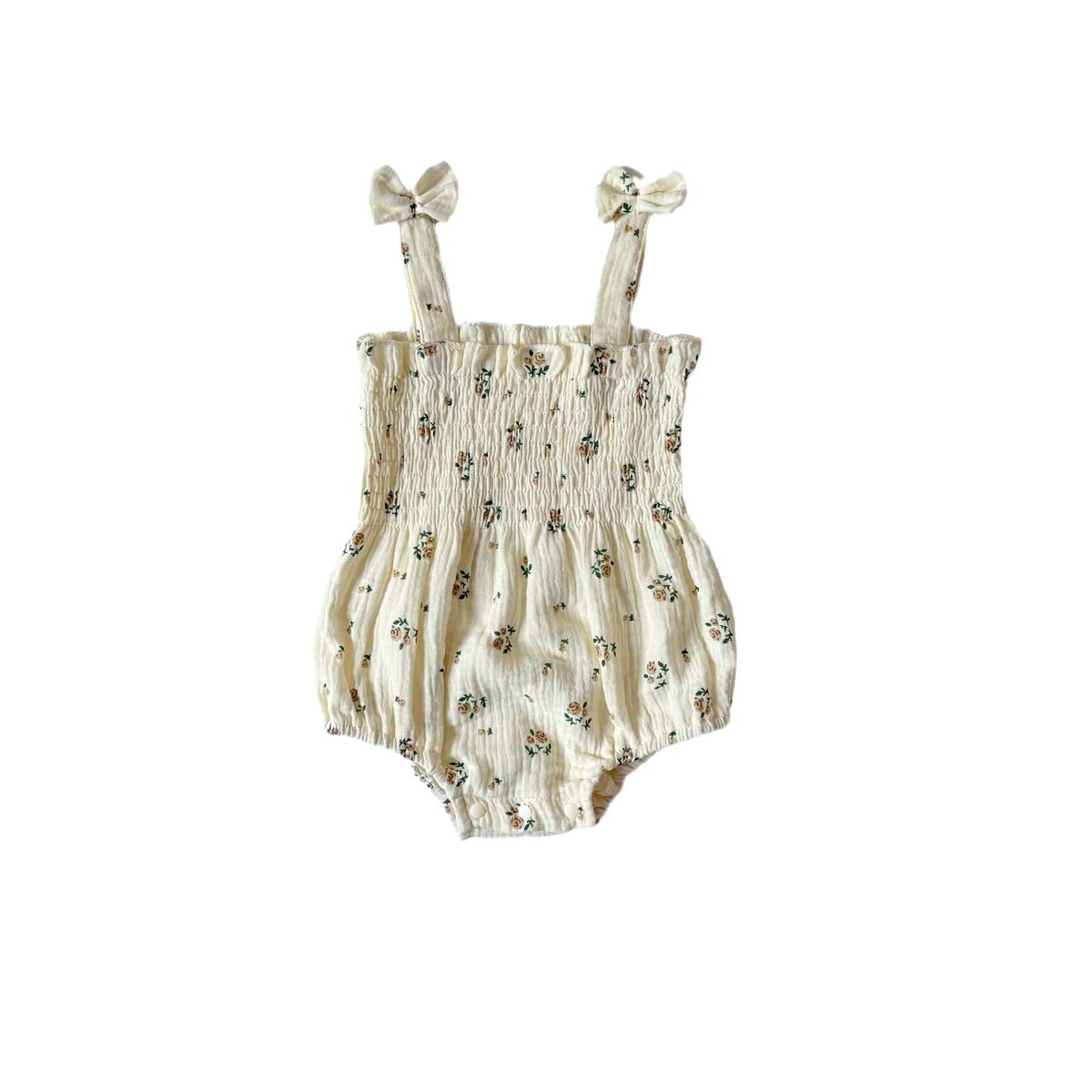 Picture of Girls' Summer Thin Zou Cloth Bow Sling Bag Fat Clothes Baby Western-style Floral Dot Out-of-town Climbing Clothes