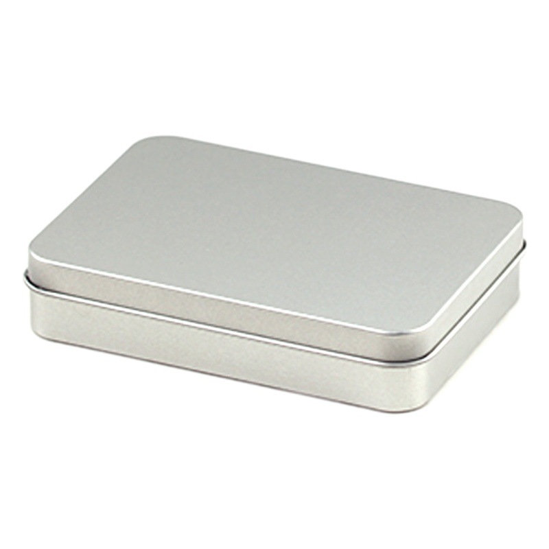 Rectangular frosted tinplate box egg jewelry card iron box custom key chain universal packaging custom iron box