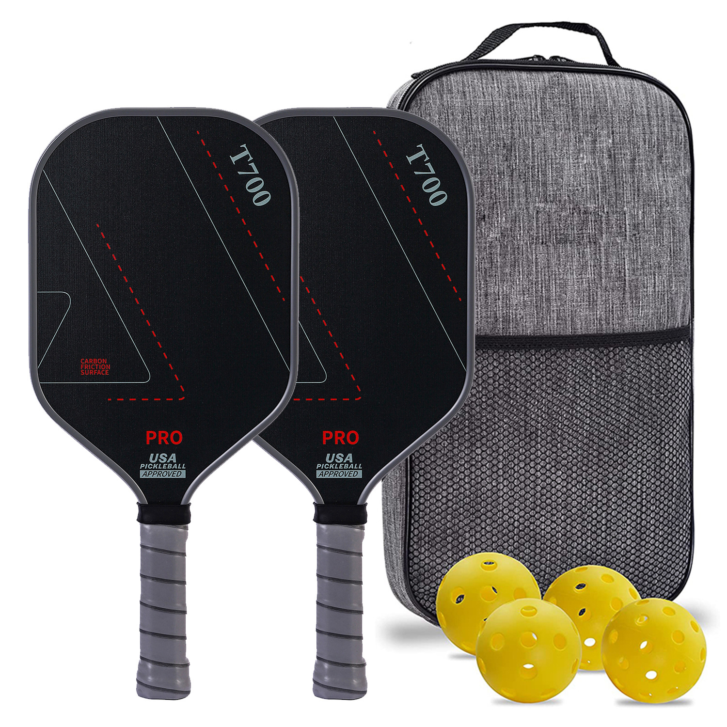 Picture of T700 Pick racket cloth matte rough graphite pickleball high-grade outdoor sports pickle pick ball