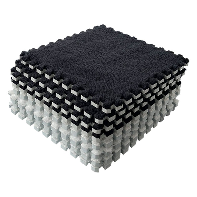 Picture of Bedside carpet bedroom full-bed room plush stitching foam floor mat cut tatami mat stain-resistant household