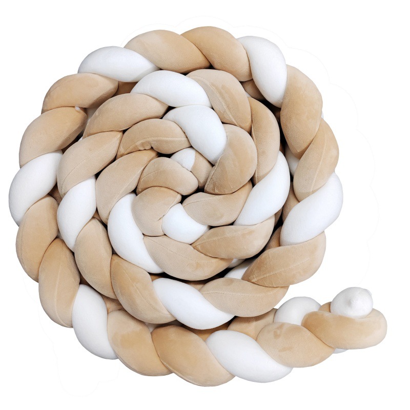 Picture of Baby Bed Circumference ins New Hand-Woven Long Knotted Ball Three-strand Brait Anti-collision Soft Bag Baby Bed Circumference