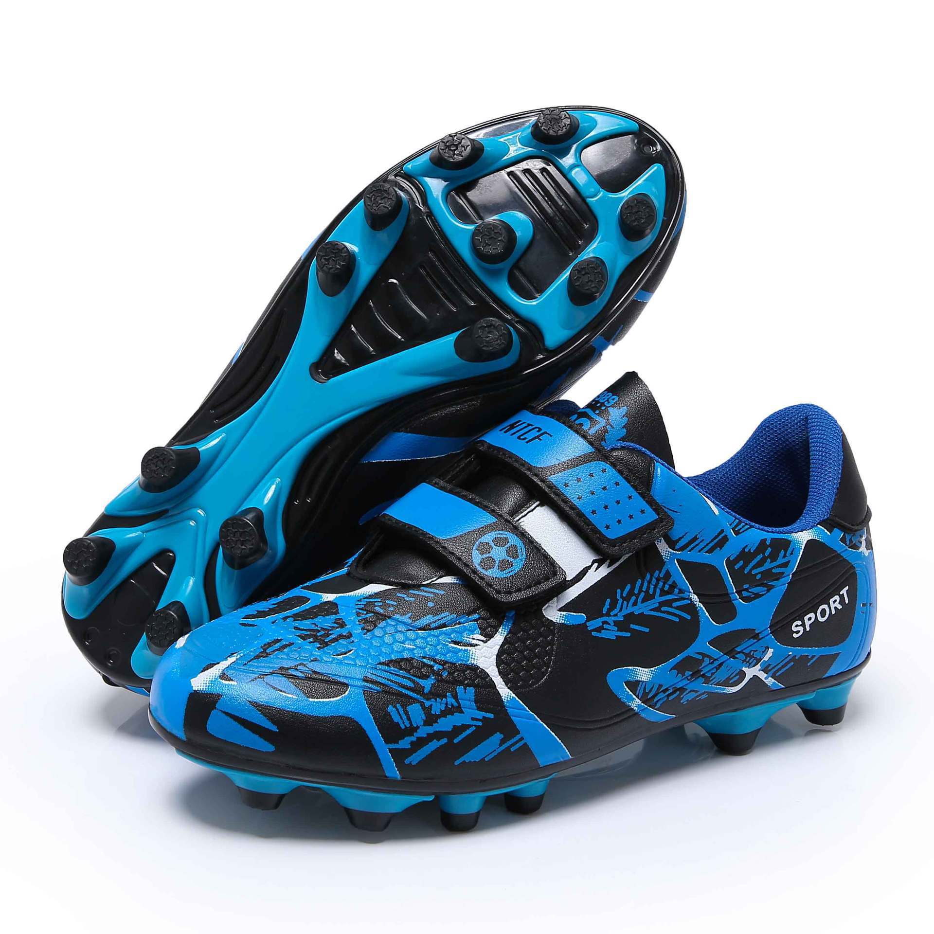 Picture of New Spring and Summer Velcro Football Shoes, Fashionable Long Spike Sports Shoes, Low-Top Children's Sports Shoes, Running Shoes