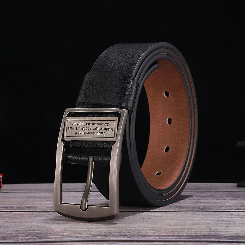 Picture of New belt leather men's belt real cowhide belt casual Joker men's pin buckle belt manufacturers wholesale