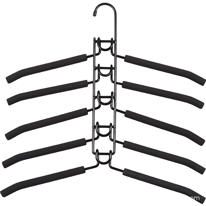 Picture of Space-saving Multi-functional Multi-layer Hanger Hook Magic Home Wardrobe Storage Artifact Hanging Clothes Rack Folding Brace
