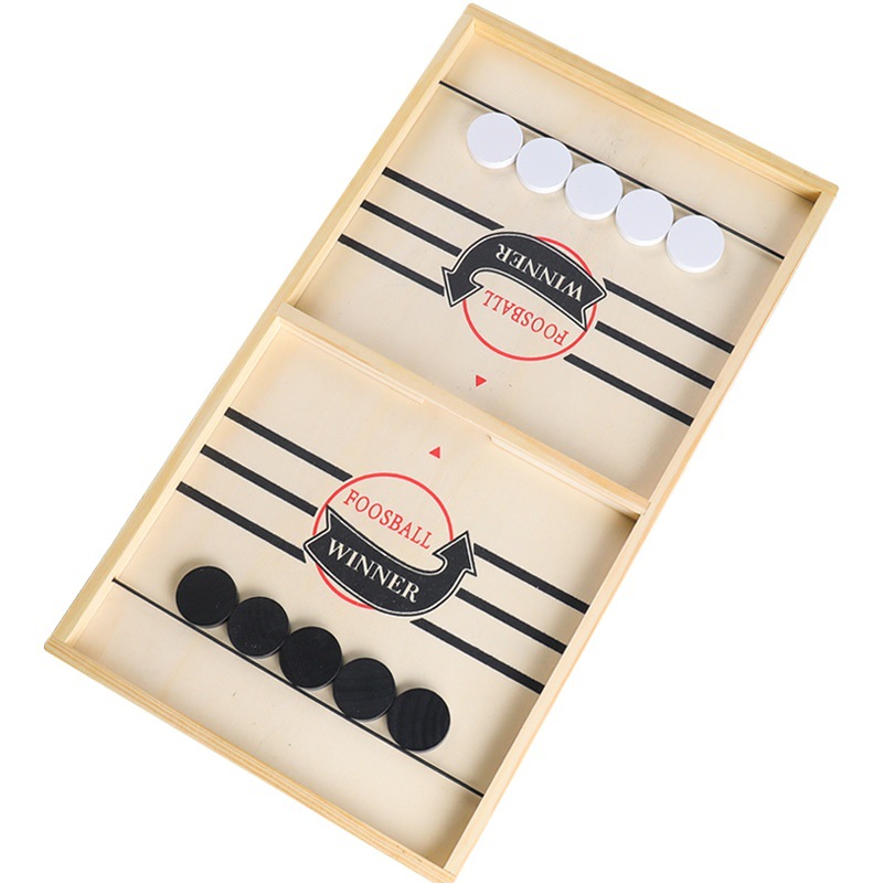 Pop-up chess parent-child interactive fun wooden double battle toys children's educational catapult game TikTok board game