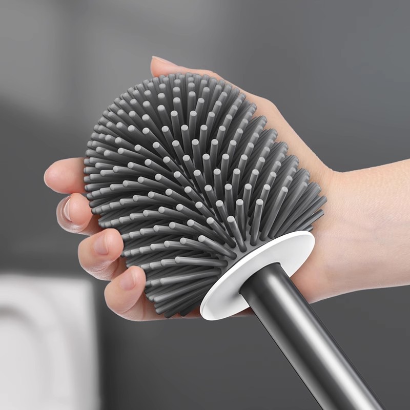 Toilet Brush Brush Head Toilet Brush Household Brush Silicone Brush Head Universal Toilet No Dead Angle Cleaning Head