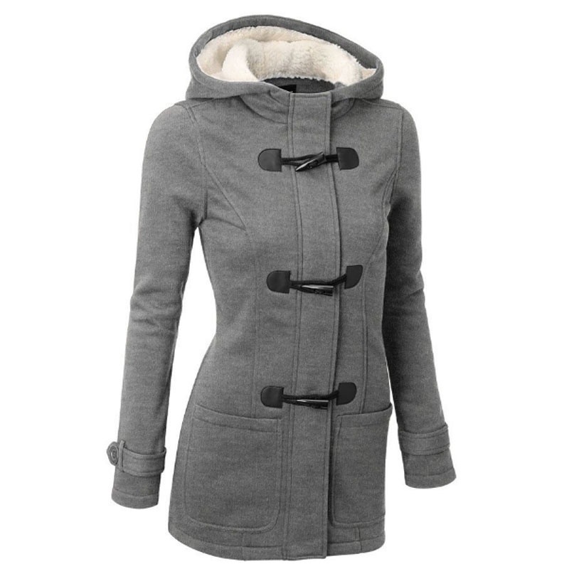 Picture of 2024 AliExpress Amazon Hooded Cotton Classic Corner Leather Buckle Coat Jacket Cotton Coat Autumn and Winter