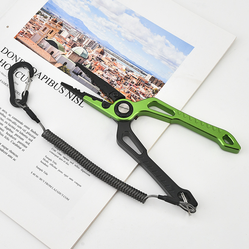 Fish control device Luya pliers upper ring hook picking pliers aluminum alloy wire cutting pliers fish control pliers sea fishing pliers outdoor fishing gear
