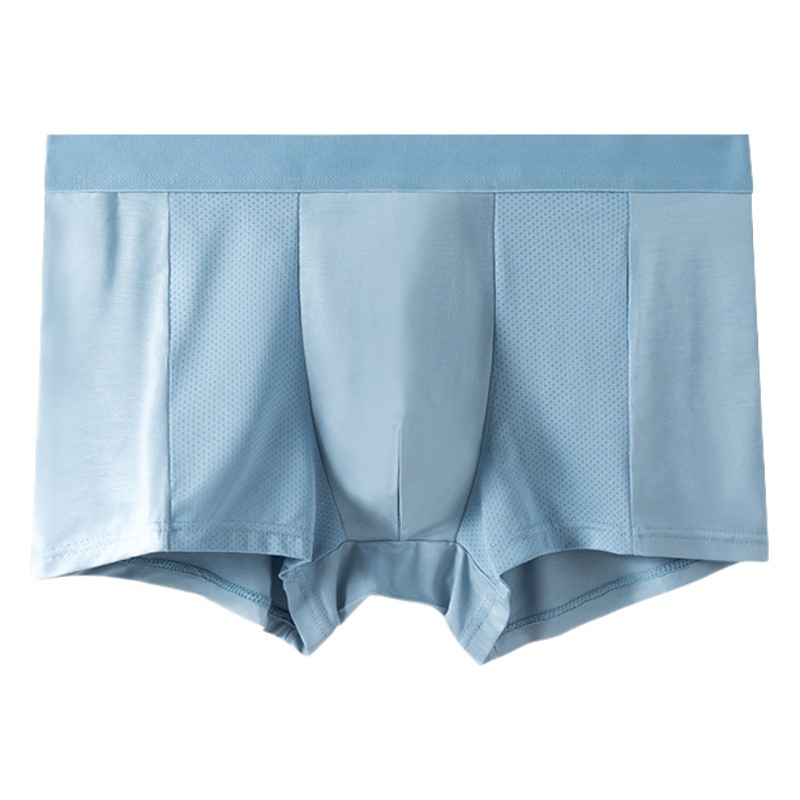 Men's Underwear Summer Thin Ice Silk Underwear Men's Seamless Antibacterial Boxer Pants Comfortable Breathable Underpants Shorts Head