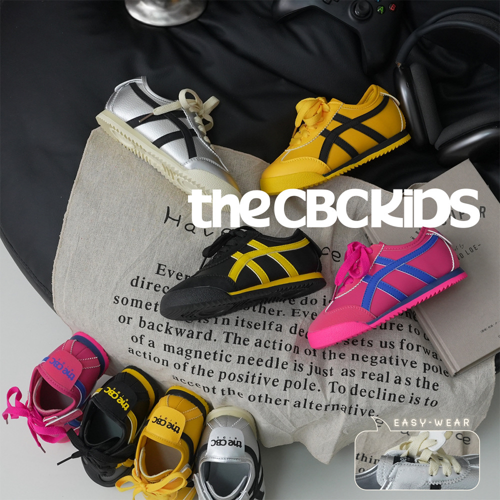 Xshx『Japanese Style』Children's Soft Sole Casual Spring and Autumn Velcro Parent-Child Sports Shoes C246291