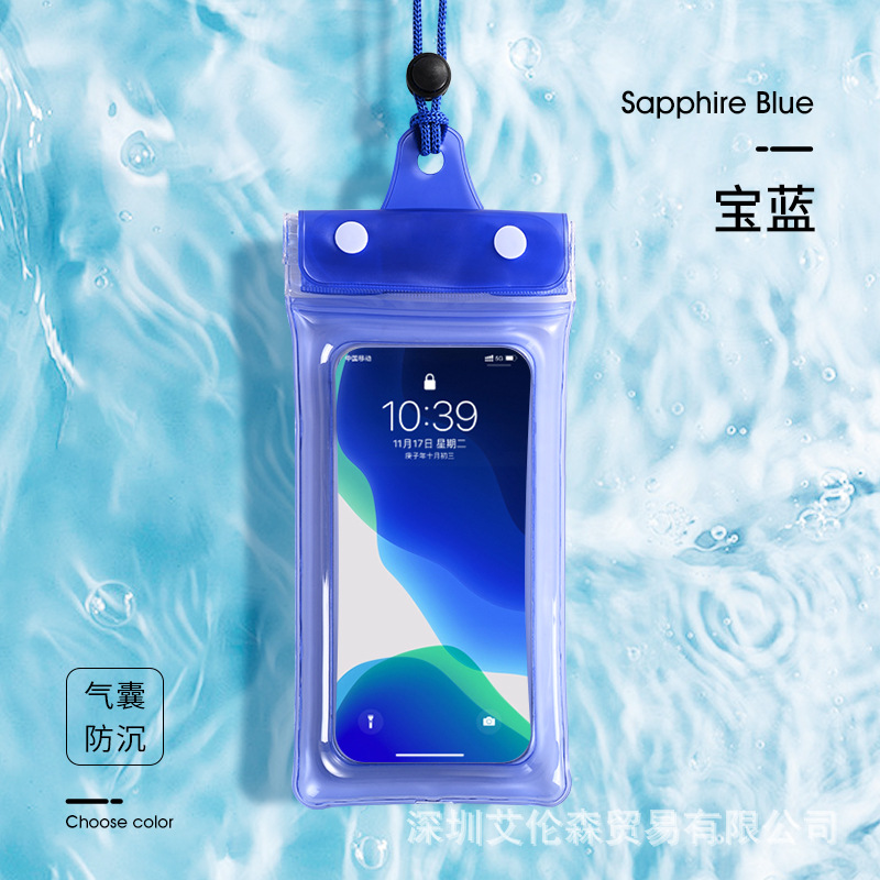 Picture of Airbag mobile phone waterproof bag touch screen 8 waterproof underwater shooting waterproof case drifting mobile phone bag waterproof bag