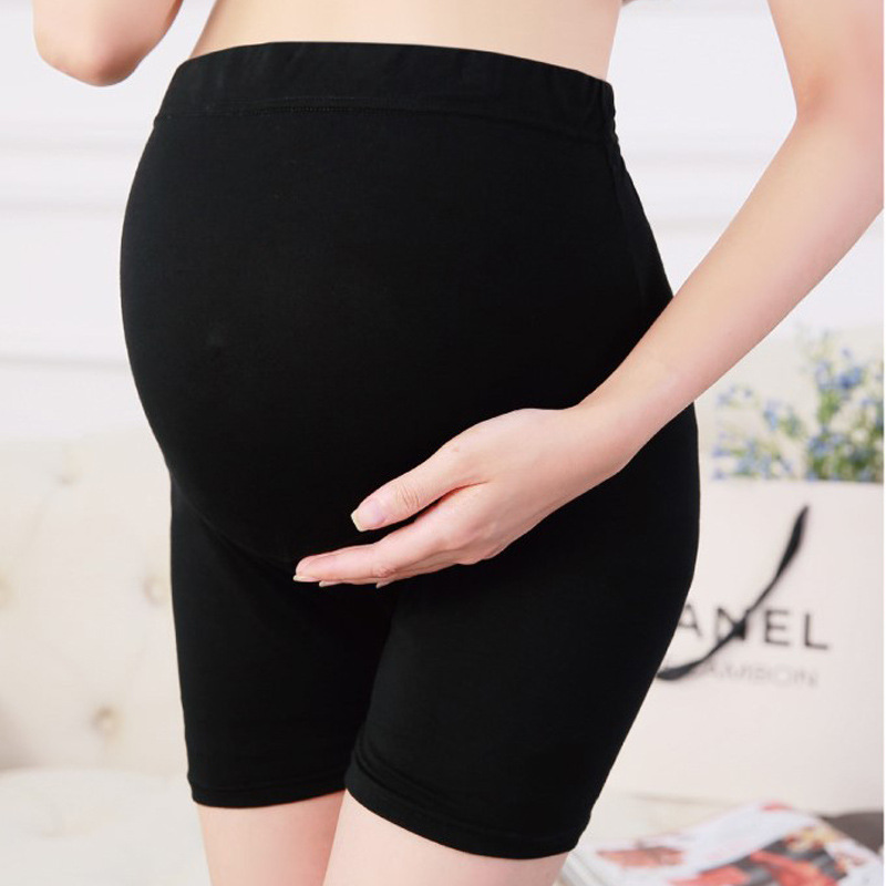 Picture of Maternity New Summer and Autumn Belly Support Leggings Slim Thin Adjustable Solid Color High-Waisted Elastic Three-Point Belly Support Pants
