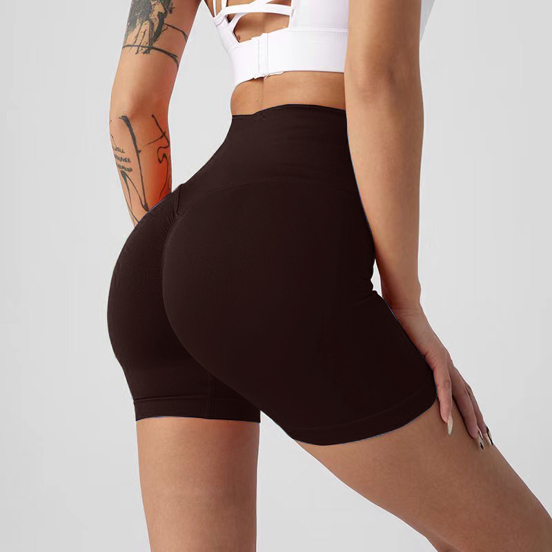 Picture of Summer New High-Waisted Butt-Lifting Fitness Pants for Women, Sports Tummy Control Cycling Leggings, Peach Butt Yoga Shorts