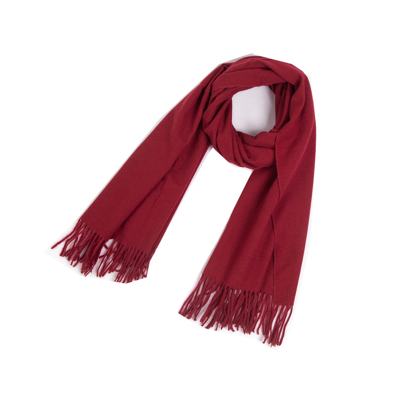 Picture of Foreign trade Europe and the United States new autumn and winter scarf women's polyester thorn hair tassel solid color scarf shawl dual-use manufacturers wholesale