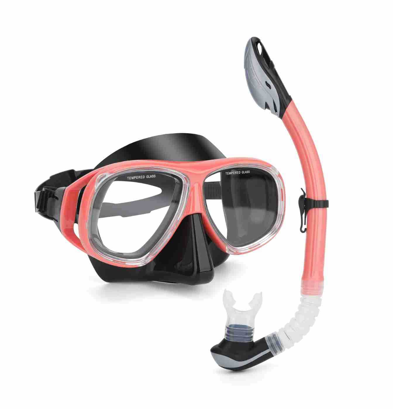 Picture of Wave Promotion Professional Snorkeling Two-Piece Equipment Diving Goggles Snorkel Snorkel Large Frame Large Field of View