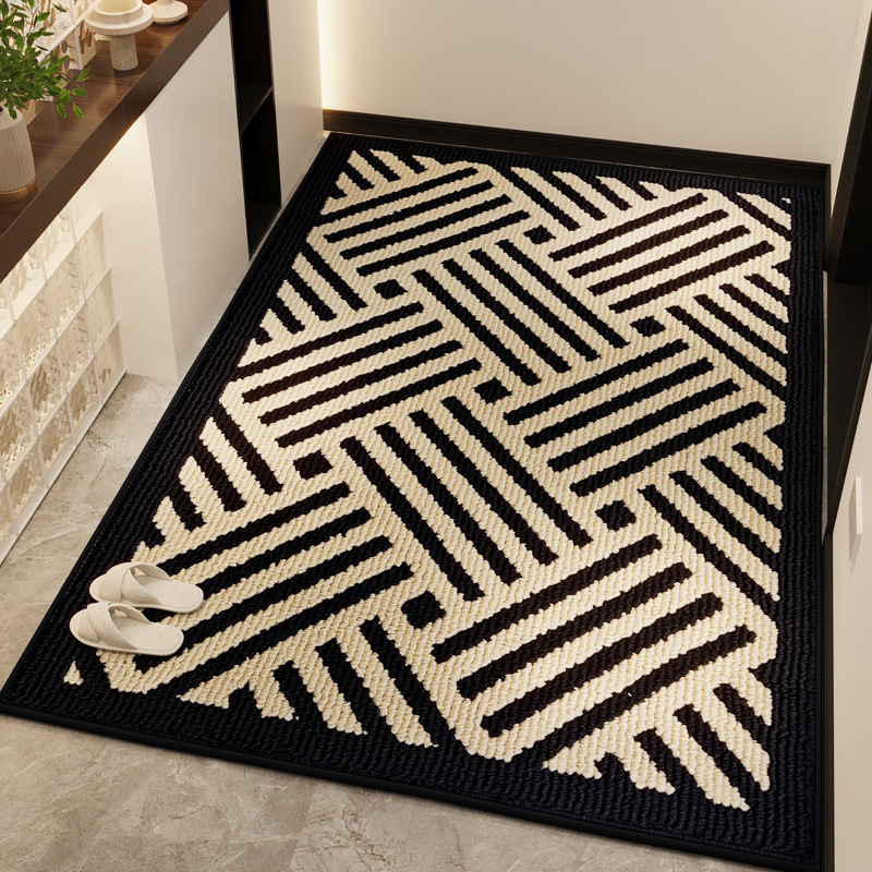 American Classy Entrance Floor Mats, Household Entrance Door Mats, Stain-Resistant and Dust-Removing Entrance Mats, Study Bedside Non-Slip Carpets