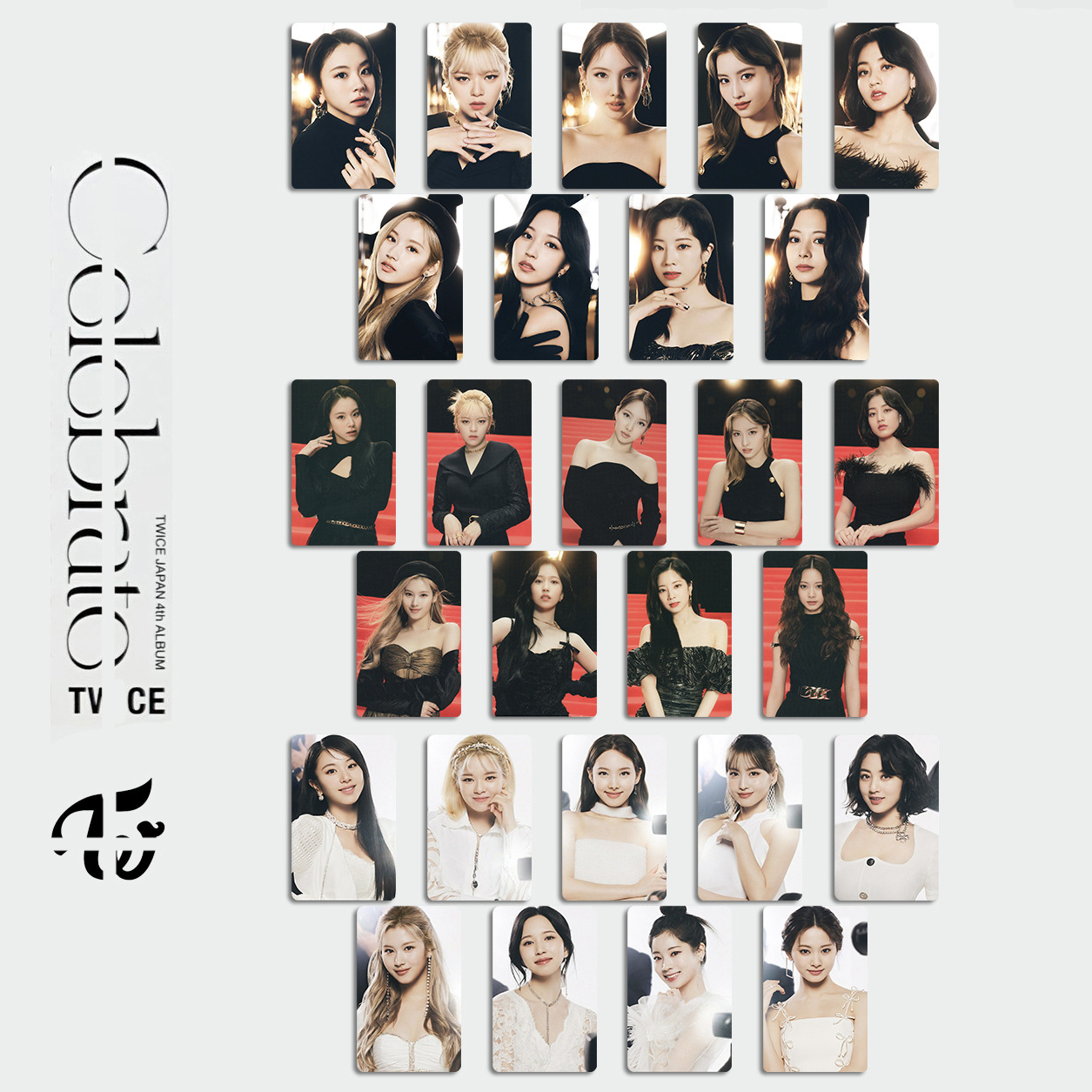 TW JAPAN 4th ALBUM "Celebrate" Day Special Card Personal Photograph of Peripheral Small Cards